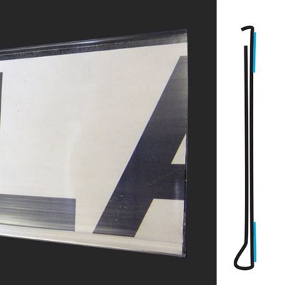 Molding pvc clair 3'' x 48'' adhésif