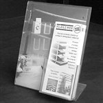 Poster Holder with Literature Support 4’’ x 8.5" H