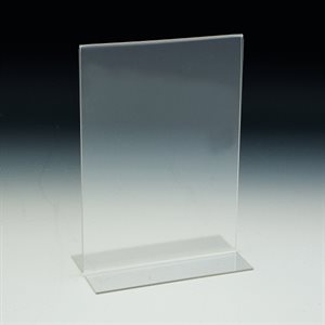 Poster Holder in T with Bottom Slot - Counter Model 8.5’’ x