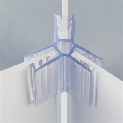 3-Way Connector 1" Clear PVC