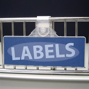 Label Holder 3’’ x 1.25" with a Clip 3 / 8"