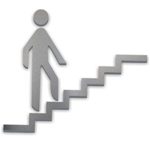 Pictogramme Escalier montant 6,5’’ x 5,25" H