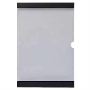 Vertical Poster Holder 8.5 x 11" with Black Bands