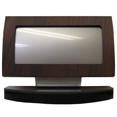 Desk Name Plate PN1 Walnut Laminate 6 x 4.75"