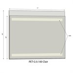 Wall poster holder 11'' x 8.5'' horizontal